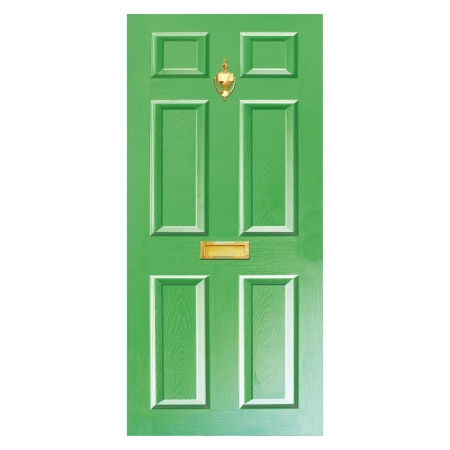 Dementia Friendly Door Decal with Letterbox and Knocker. MINIMUM ORDER 2 per Colour Different colours available