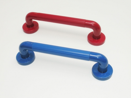 Fluted Grab Rail: Blue. Available in different lengths - TWIN PACK