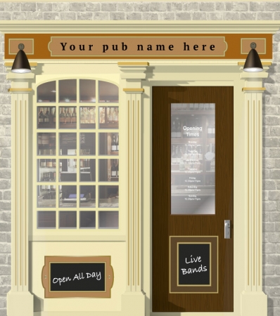 Pub or Bar Personalised Wallpaper Mural. Different sizes and colours available