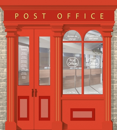 Post Office Wallpaper Mural - Different Sizes Available