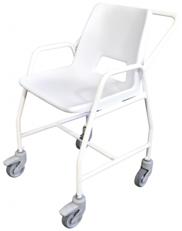 Hythe Mobile Shower Chair with Castors - Fixed Height - 2 or 4 brakes