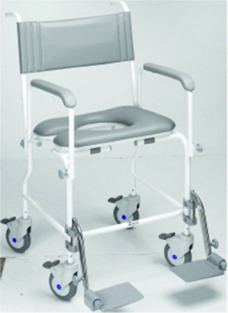 Aquamaster Attendant Propelled Shower Commode Chair - Different Sizes Available