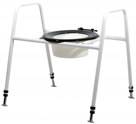 Solo Skandia Combined Bariatric Raised Toilet Seat and Frame - Free Standing or Fixed