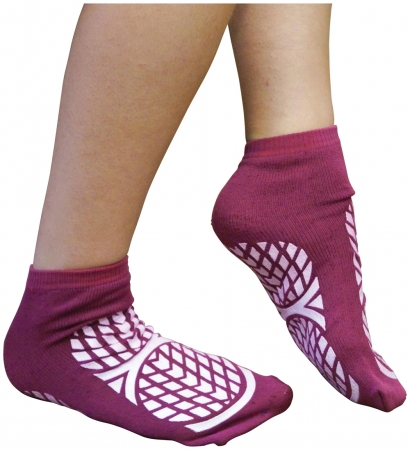 Double Sided Non Slip Patient Slipper Socks - Different Colours and Sizes Available