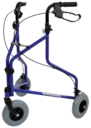 Three Wheeled Steel Walker - Different Colours Available