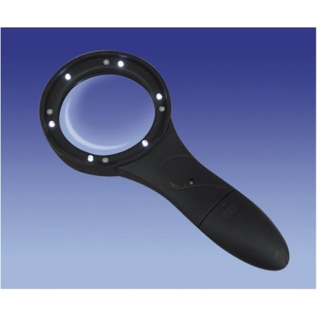 Deluxe Comfort Grip Magnifier With 6 Led Lights