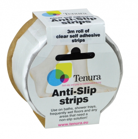 Non Slip Tenura Aqua Safe Strips - Clear