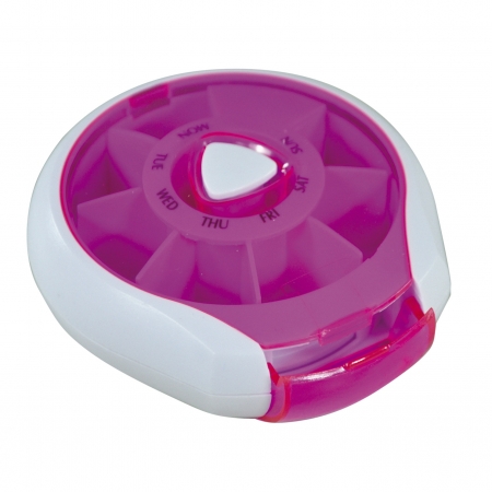 Compact Weekday Pill Dispenser - Different Colours Available