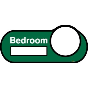 Bedroom sign (interchangeable) - Large - Green