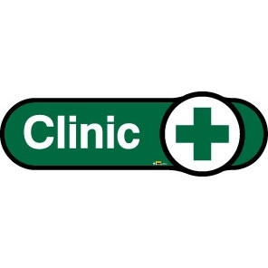 Clinic sign - 300mm - Green