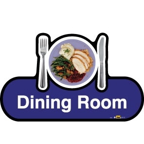 Dining Room sign - 300mm - Different colours available