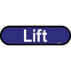 Lift sign - 480mm - Blue