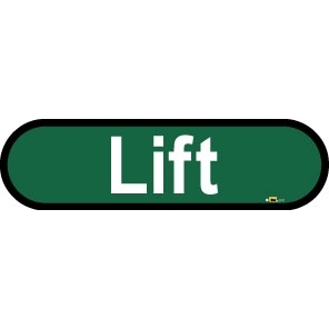 Lift sign - 480mm - Green