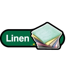 Linen sign - 300mm - Green