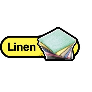 Linen sign - 300mm - Yellow