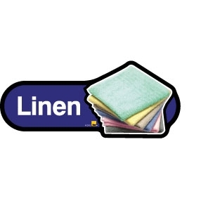 Linen sign - 480mm - Blue