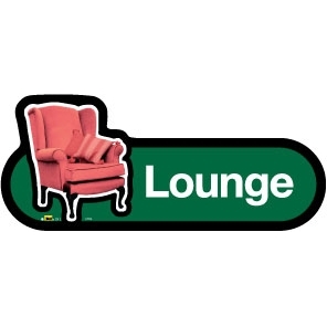 Lounge sign - 300mm - Green