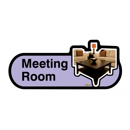 Meeting Room sign - 300mm - Lilac