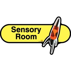 Sensory Room sign - 480mm - Yellow