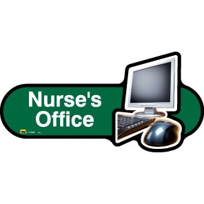 Office sign - 480mm - Green
