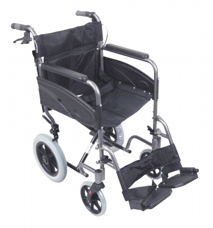 Lightweight Transport Aluminium Wheelchair - Hammered Effect
