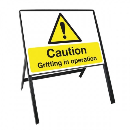 Sign Kit: Caution Gritting in operation