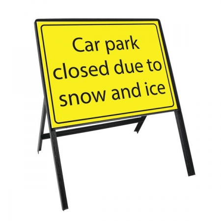 Sign Kit: Car Park closed due to snow and ice