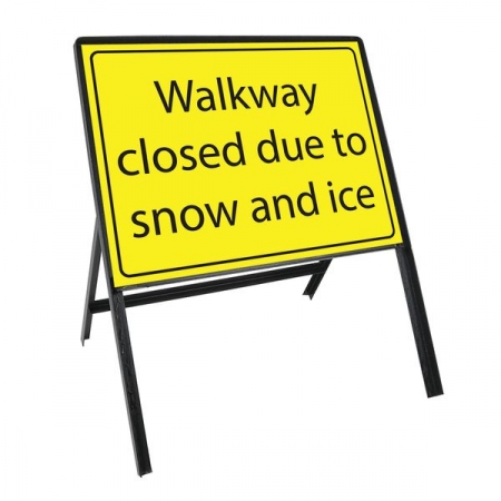 Sign Kit: Walkway closed due to snow and ice