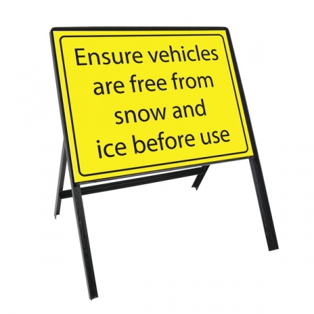 Sign Kit: Ensure vehicles are free from snow and ice before use