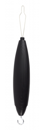 Plastic Handle Button Hook Zipper - Black