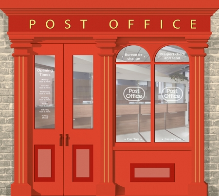 Post Office Wallpaper Mural - 2665mm