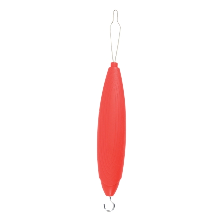 Plastic Handle Button Hook Zipper - Red