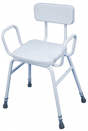 Malling Perching Stool - With Arms and Padded Back