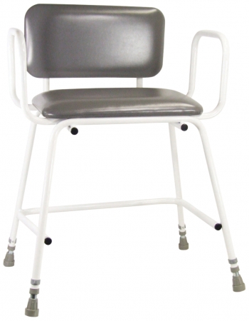 Torbay Bariatric Perching Stool - With Arms and Padded Back