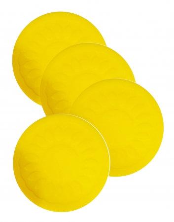 Non Slip Silicone Coaster - yellow