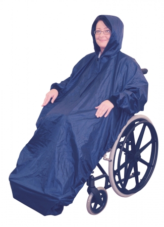 Wheelchair Mac With Sleeves - Blue