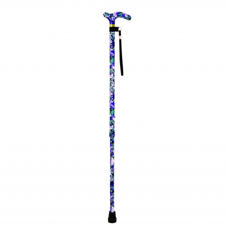 Deluxe Patterned Walking Cane - Different Colours Available