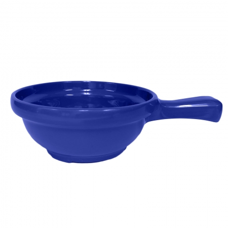12 Soup bowls with handles, 11x17x5cm, 296ml - Blue