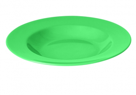 6 Pasta bowls, 28.5cm diameter, 473ml - Green