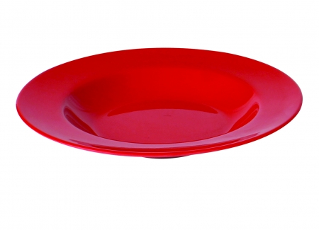 6 Pasta bowls, 28.5cm diameter, 473ml - Red