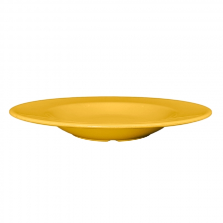 6 Pasta bowls, 28.5cm diameter, 473ml - Yellow