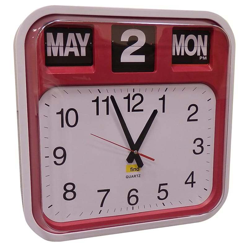 Large Dementia Friendly Calendar Wall Clock